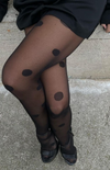 Be Good signature tights with playful polka dot pattern